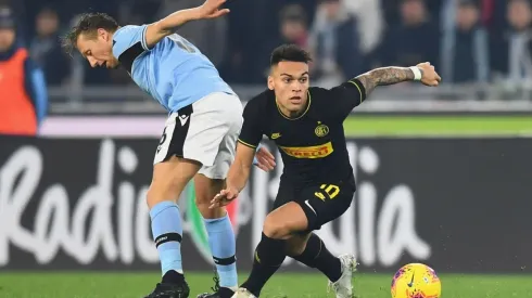 Lautaro Martínez frente a Lazio.