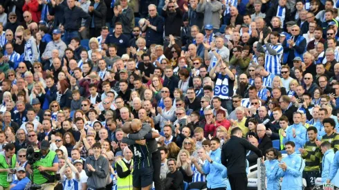 Manchester City celebrando la obtención de la Premier