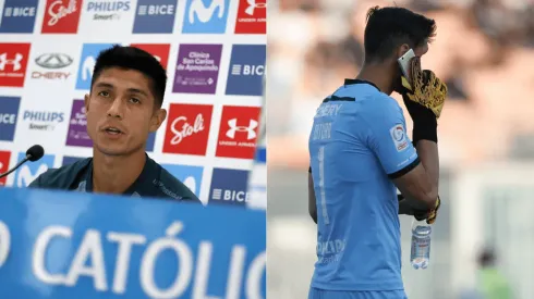 Valber Huerta atiende a los medios en San Carlos de Apoquindo