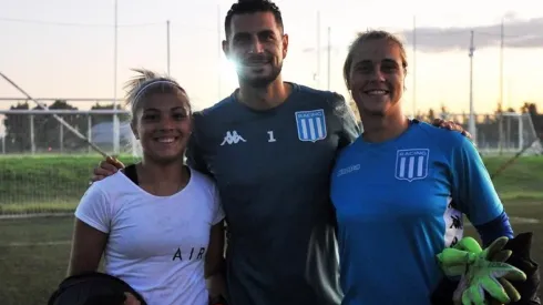 Arias y las arqueras de La Academia.