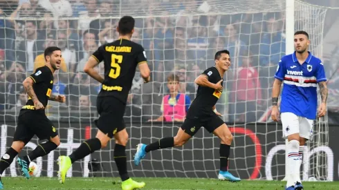 El momento del único gol de Alexis en Inter.