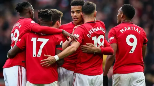 El United festeja ante el Watford