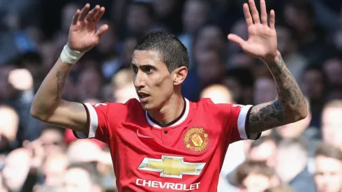 Ángel Di María en su época en el Manchester United