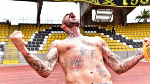 Mauricio Pinilla celebra su golazo ante La Serena.