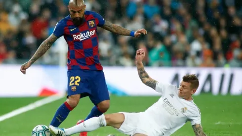 Arturo Vidal en el clásico ante Real Madrid
