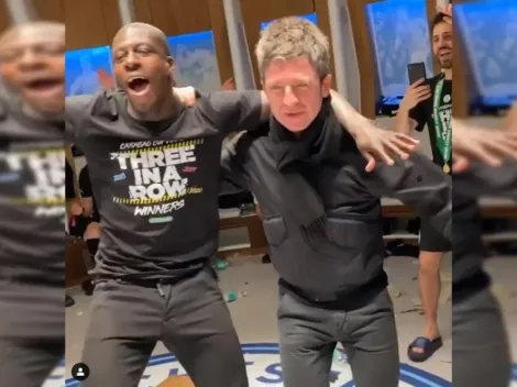 Oasis a todo pulmón: Noel Gallagher en los festejos del City campeón