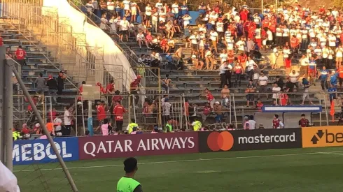 La pelea en la galería fue uno de los puntos críticos durante el primer tiempo