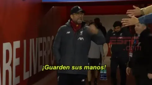 El enojo de Klopp en Anfield.