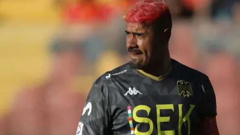 Diego Sánchez en el partido de Unión Española ante Huachipato.
