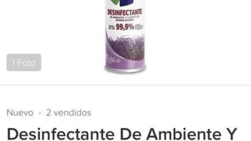 Los desinfectantes en aerosol han disparado sus precios.
