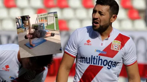 Pepe se entrena en casa.