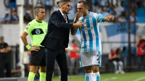 Sebastián Beccacece junto a Marcelo Díaz