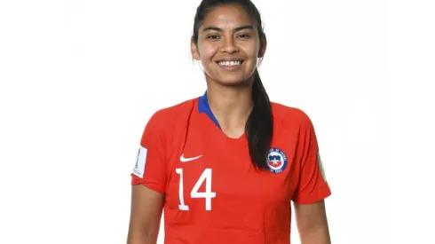 Pardo posa para la FIFA en el Mundial de Francia 2019.