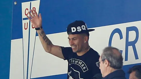 Gary Medel en una de sus tantas visitas al club de sus amores.