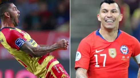 Rodrigo Millar le tiró la talla a Gary Medel y éste se mató de la risa.