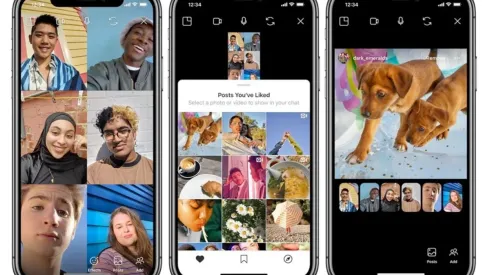 Instagram permite ahora compartir pantalla durante una videollamada