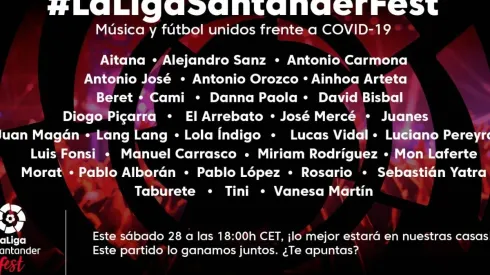 El deporte y la música se unen en un mega festival para combatir el covid-19.