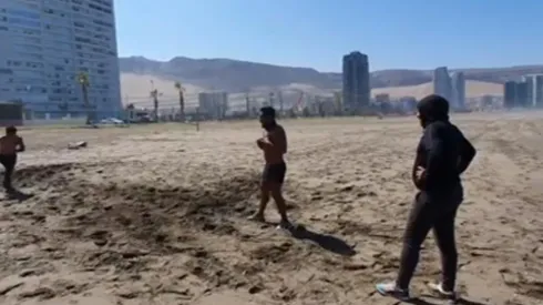 El entrenamiento de Puch.