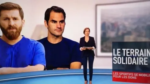 El Messi fake en la TV de Francia.