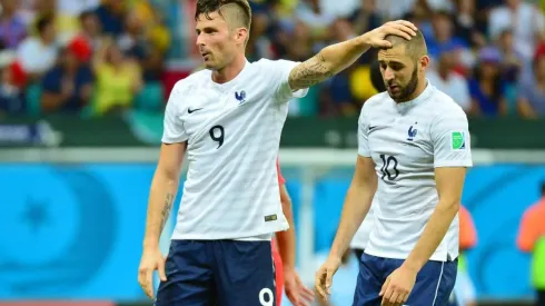 Olivier Giroud devolvió con virulencia el ataque de Karim Benzema