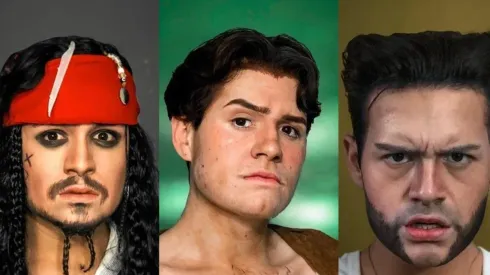 Desde Jack Sparrow a Wolverine, Usiel se ha disfrazado de varios personajes.