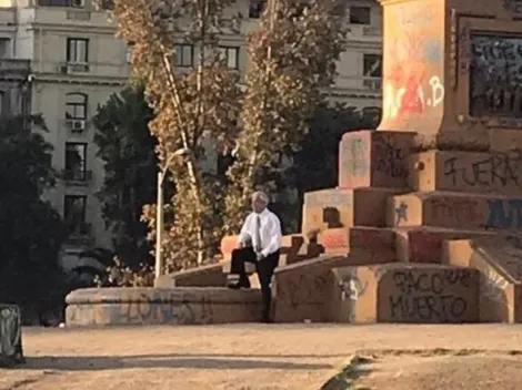 Piñera explica su foto en Plaza Italia: “Lamento si se malinterpretó”