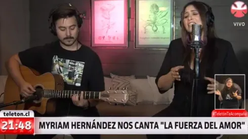Myriam Hernández entregó emocionante interpretación para la Teletón 2020