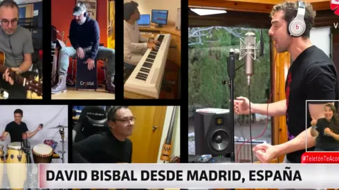 David Bisbal grabó junto a sus músicos un tema especial para la campaña solidaria.