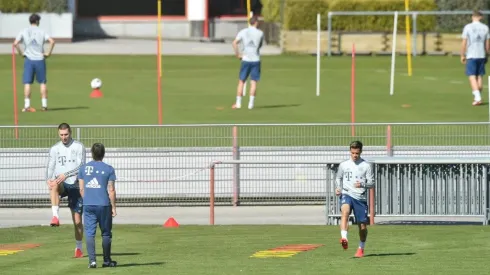El cuadro bávaro reanudó sus actividades en cancha este lunes