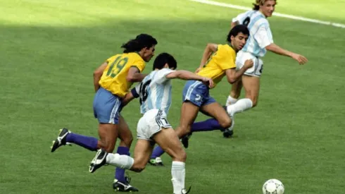 El pase de Maradona para Claudio Paul Caniggia