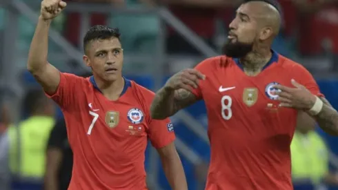 Alexis junto a Arturo Vidal en la última Copa América