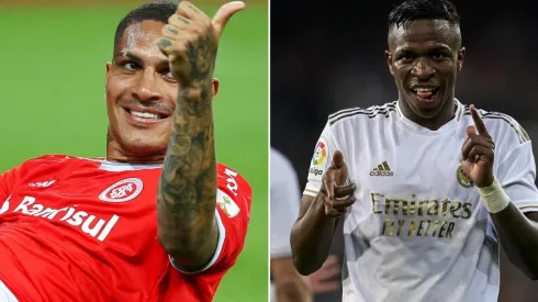 Vinicius Jr no dudó en columpiar a Paolo Guerrero por su nuevo look.