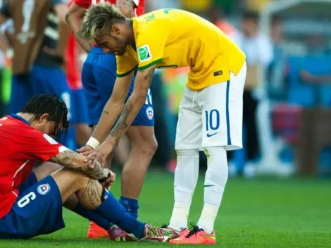 El triste lamento de Mauricio Pinilla y su palo en el Mundial de Brasil