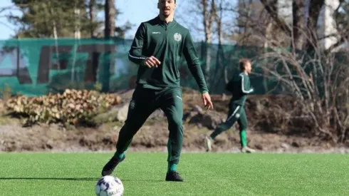 Zlatan entrenando en Suecia
