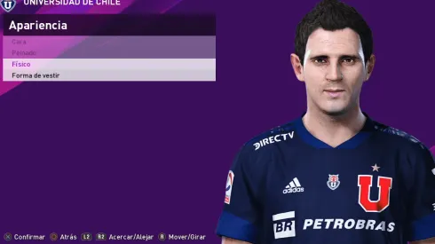 El rostro de Montillo agregado a PES 2020
