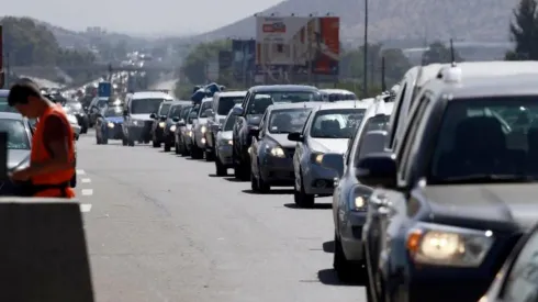 La carretera estuvo congestionada la jornada del jueves.
