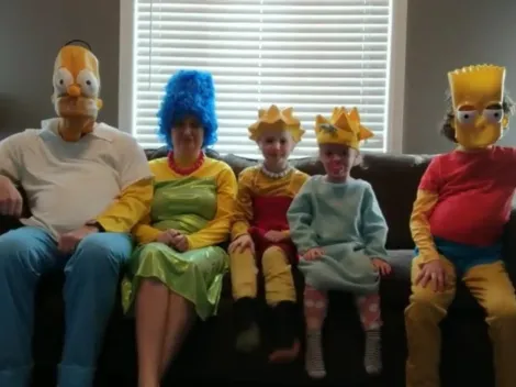 Video: Familia hace copia exacta de la intro de Los Simpson