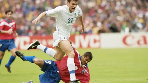 El Toro Vieri ante Chile en el Mundial de Francia 1998