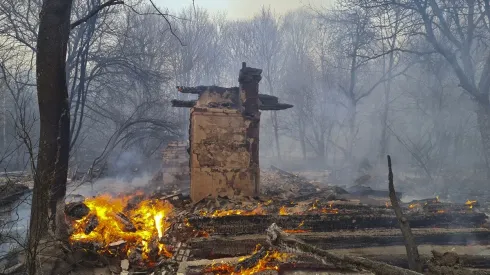 Los incendios están en la zona de Chernóbil desde el 6 de abril.