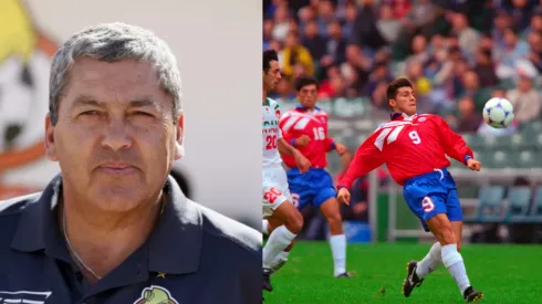 Marcelo Vega ante Irán en un amistoso de 1998