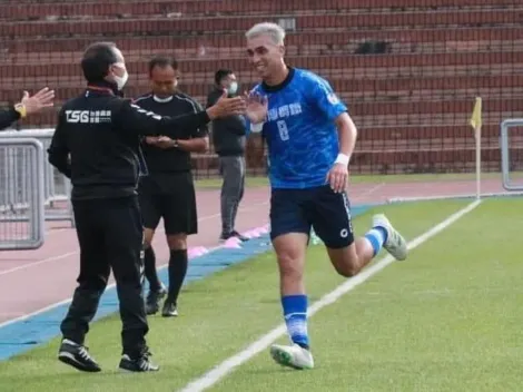 ¡Gol chileno en la vuelta al fútbol en Taiwán!