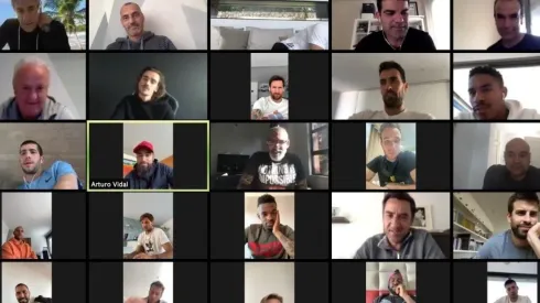 El King Arturo Vidal tomó la palabra en la teleconferencia del Barcelona