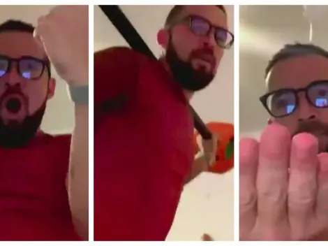 Chiki Cordero se agranda y celebra con pesas y alcohol gel en el Torneo Entel eSports