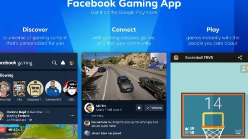 Facebook Gaming disponible en Google Play