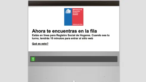 La fila virtual puede durar hasta más de una hora.