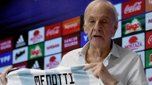César Luis Menotti en su nuevo cargo en la selección argentina
