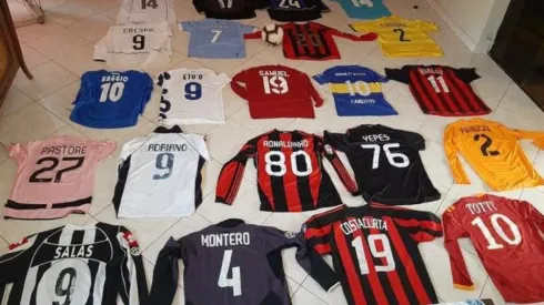 Colección de camisetas de Víctor Mareco