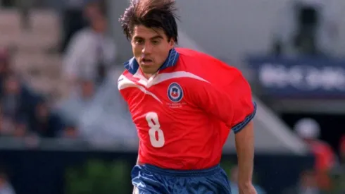 Acuña jugando el Mundial de Francia 1998