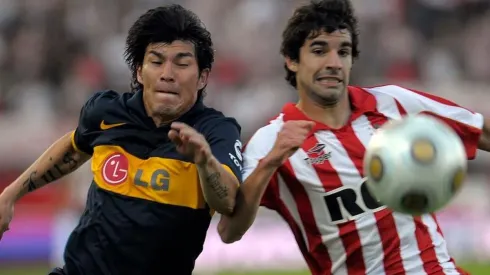 Medel jugando por Boca