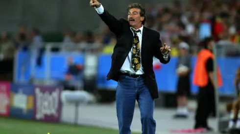 Ricardo Lavolpe en su etapa de entrenador de la selección mexicana